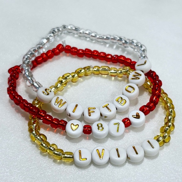 Chiefs Taylor Swift Friendship Bracelets 87 Swiftbowl Super Bowl Travis Kelce - Picture 2 of 4
